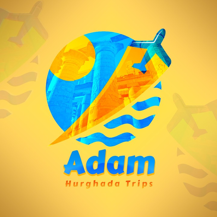 Adam Hurghada trips logo design