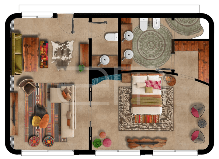 floor plan render