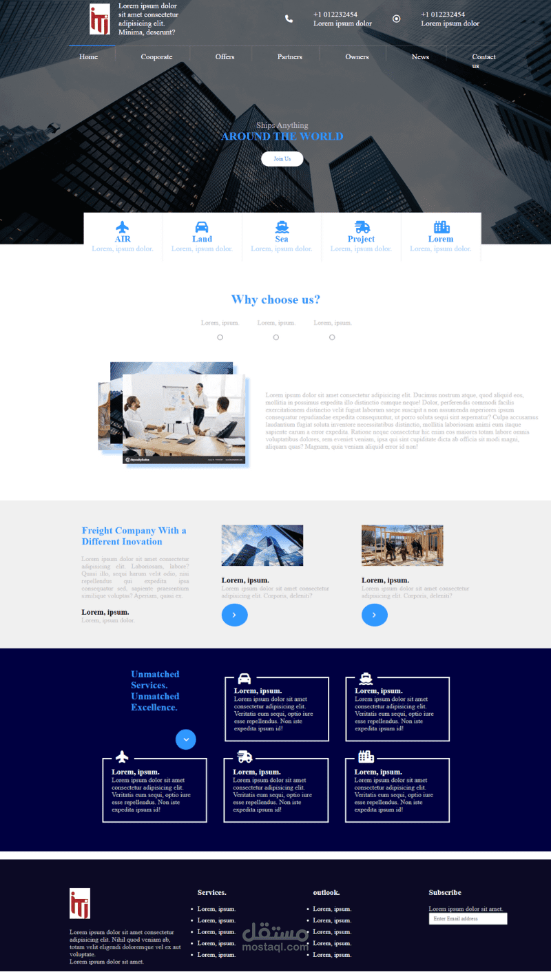 Landing pages designs