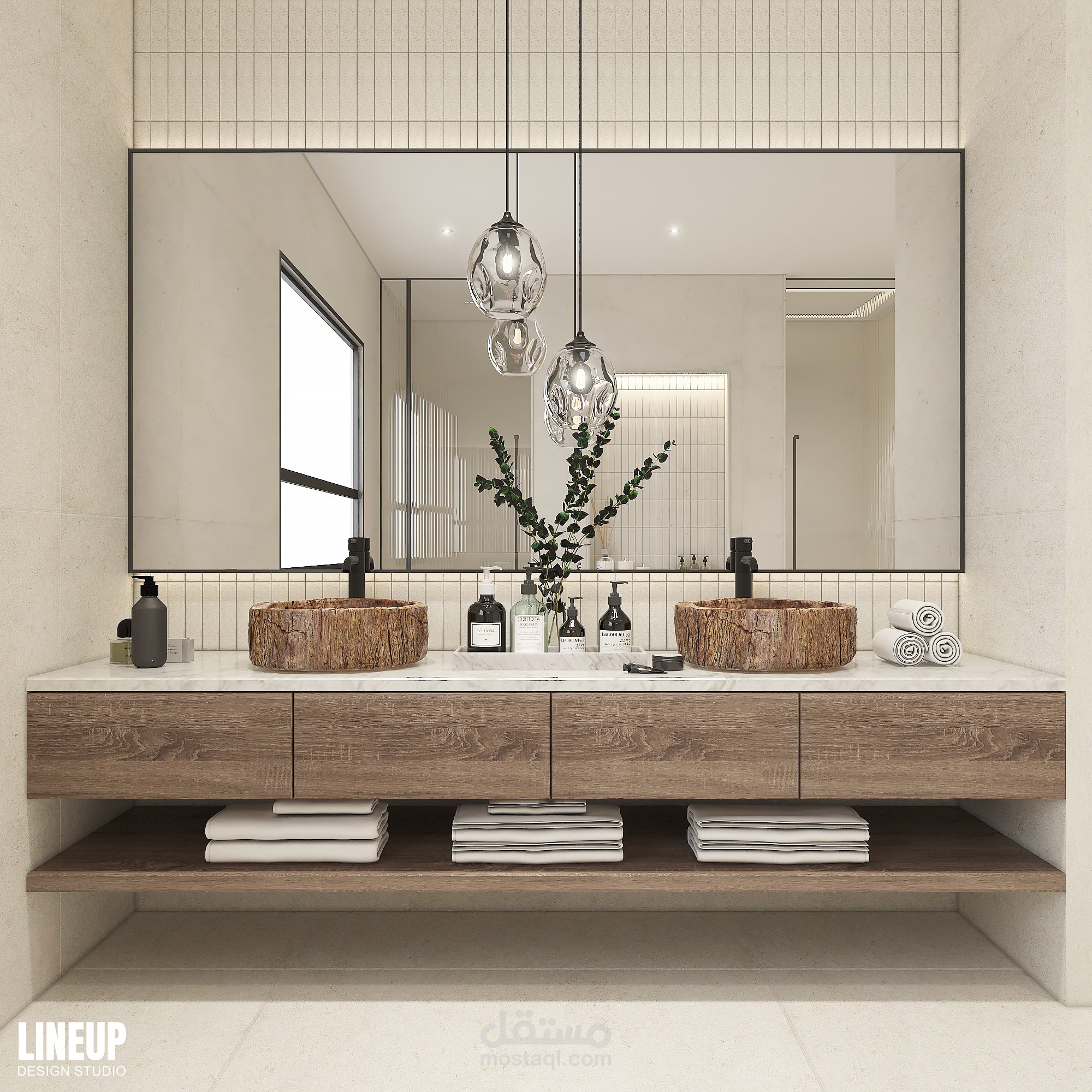 تصميم دورة مياه ماستر MASTER BATHROOM