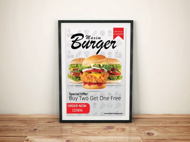 Maxim Burger | Flyer Design