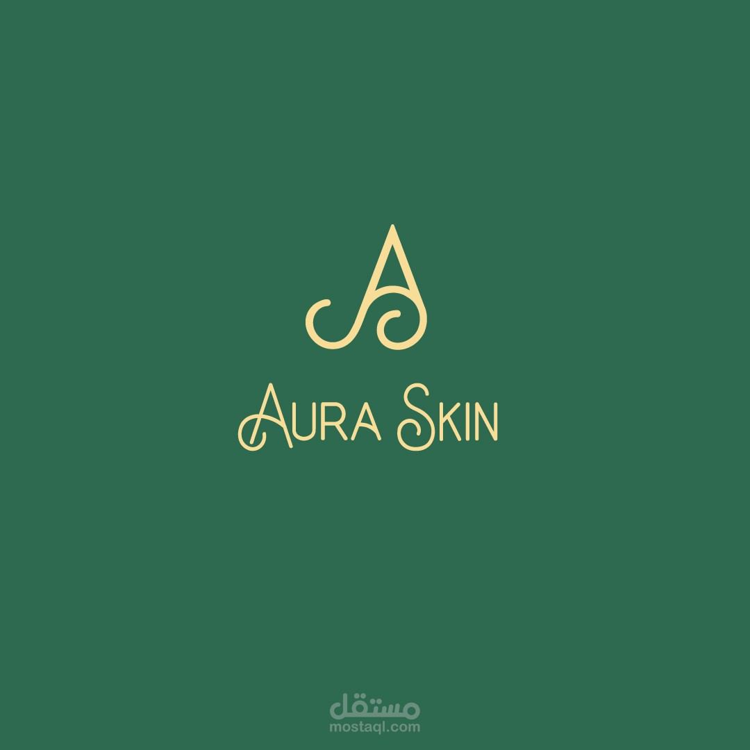 شعار + هوية بصرية | Aura Skin Visual identity