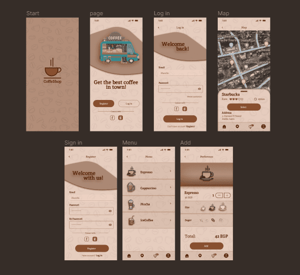 UI/UX coffee shop