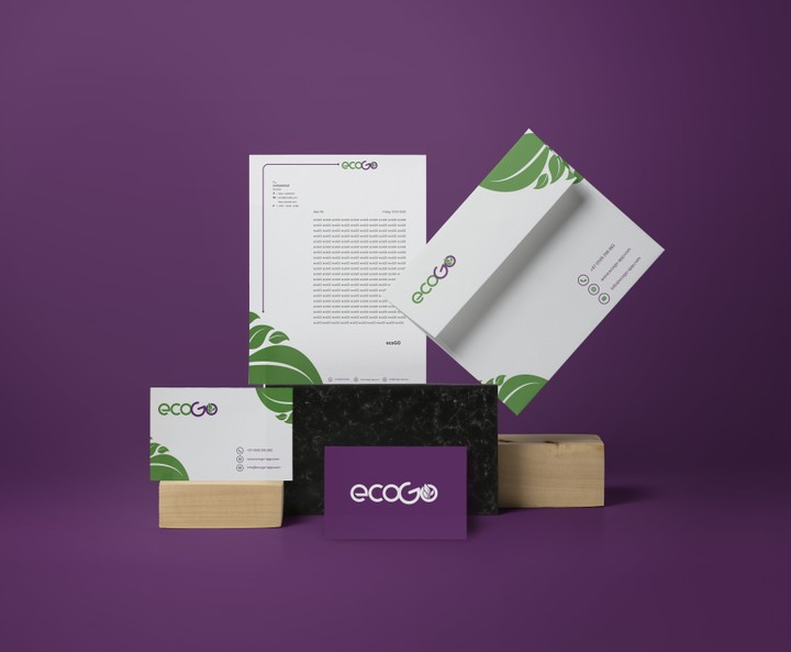 تصميم شعار و الهوية التجارية ecoGO