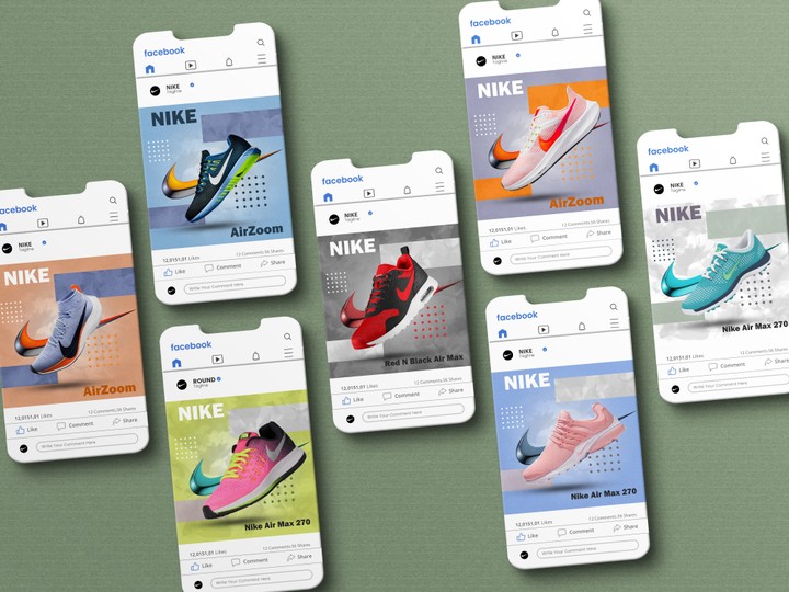 Nike shoes social media posters