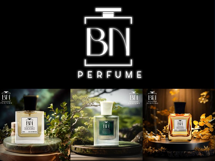 Social media designs for a perfume store