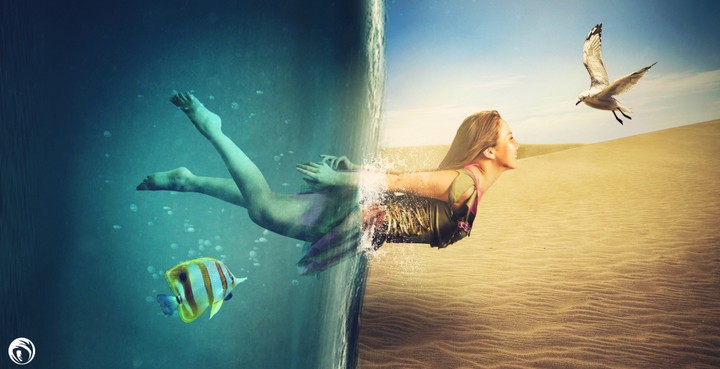 Underwater - photo manipulation