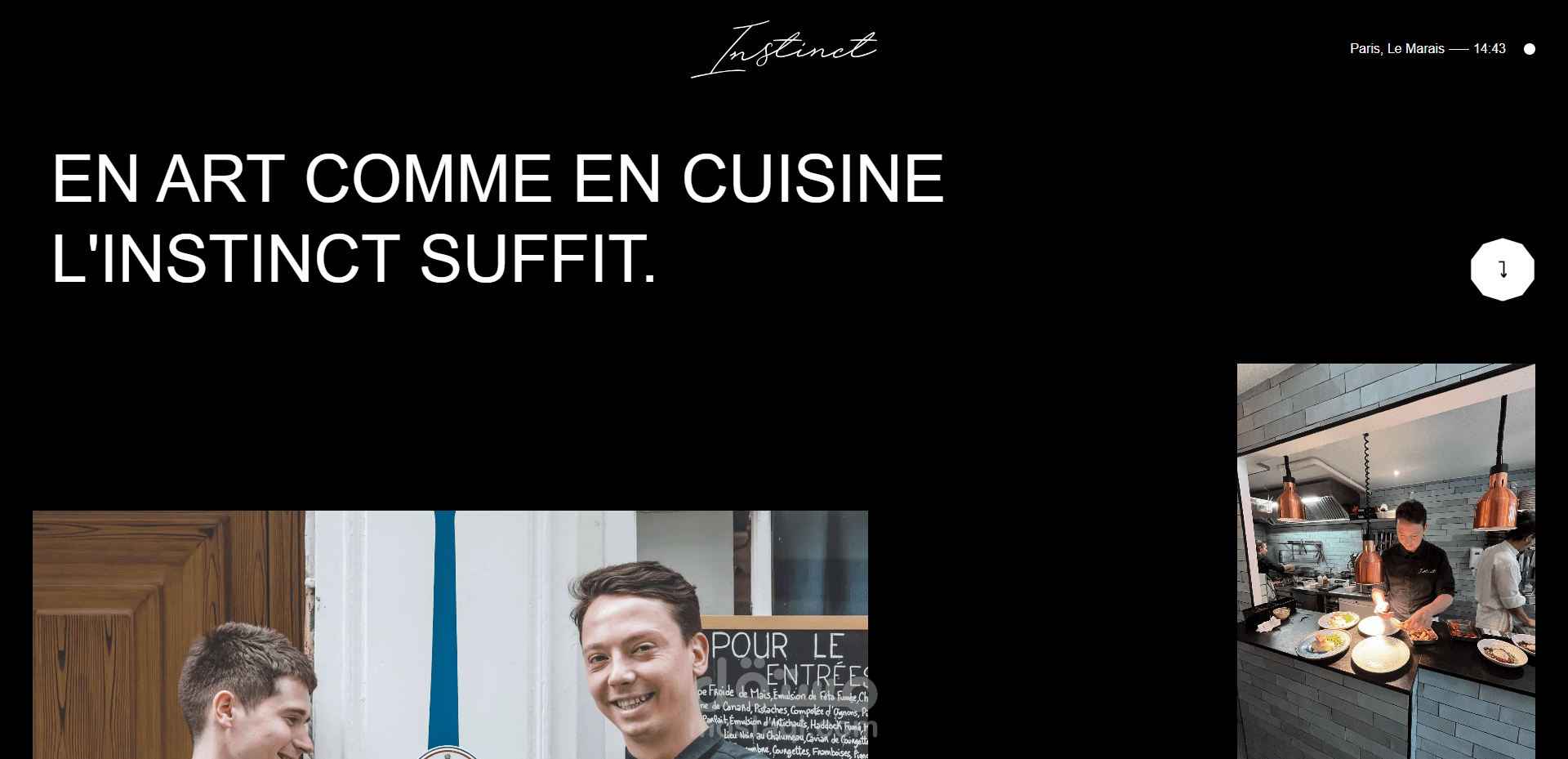 Restaurant website