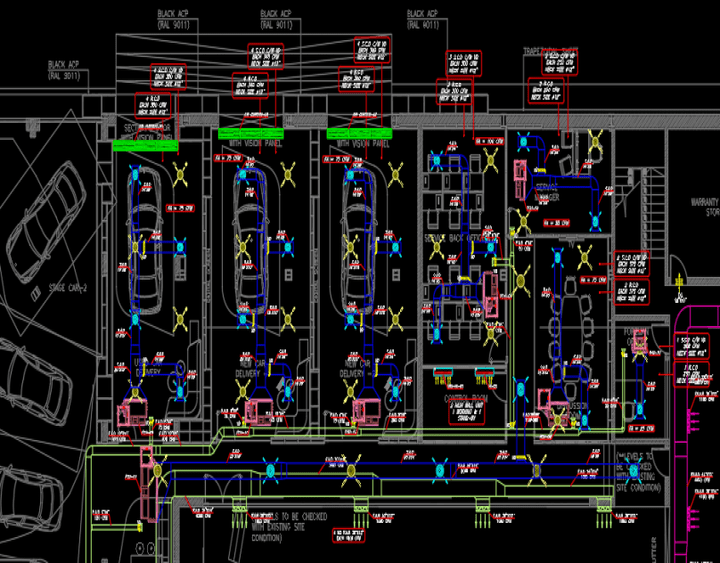 Car Dealership and Mantainence Center HVAC Design