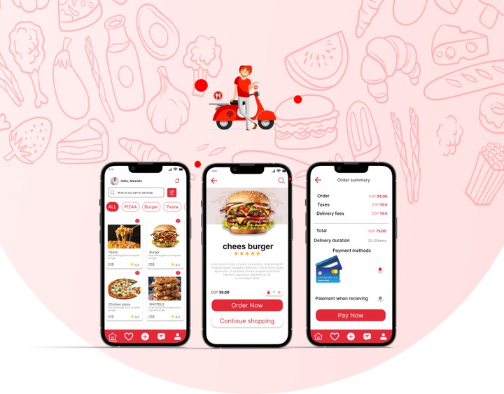 Food app ui screen