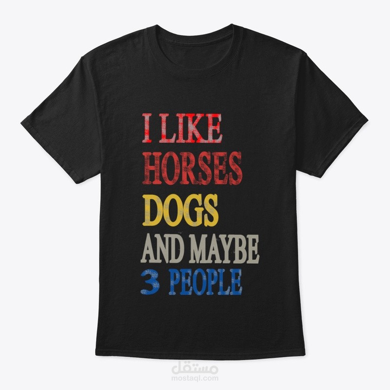 Horses and Dogs lovers t-shirt