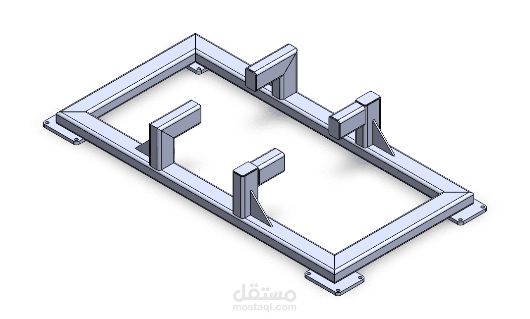 تصميم قاعده حديدة