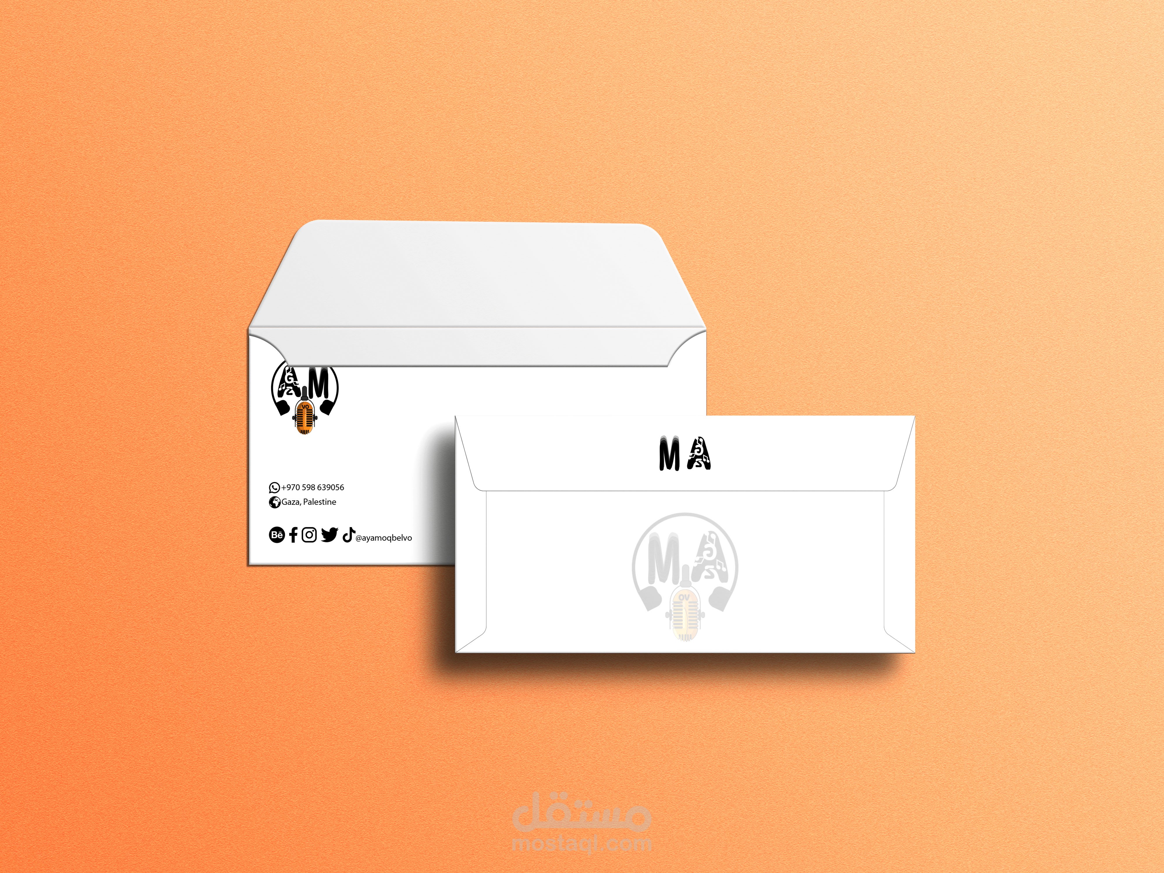 تصميم ظرف مراسلات envelope