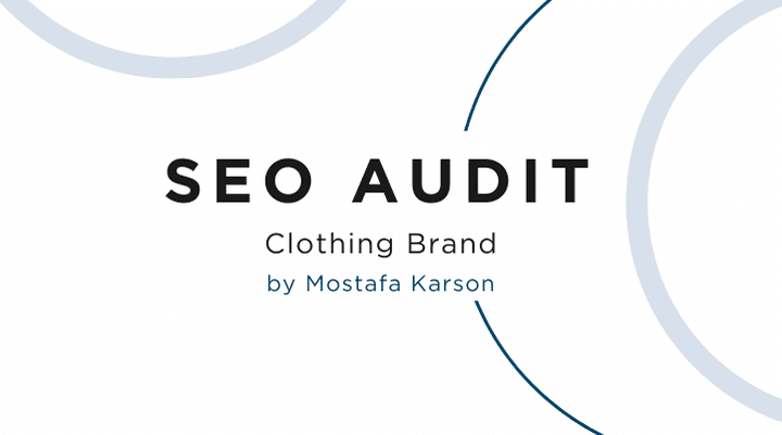 تحليل SEO متقدم لبراند ملابس  SEO AUDIT