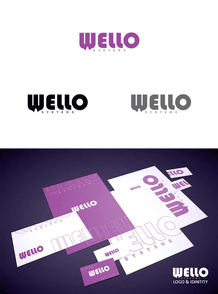 Wello logo & stationary