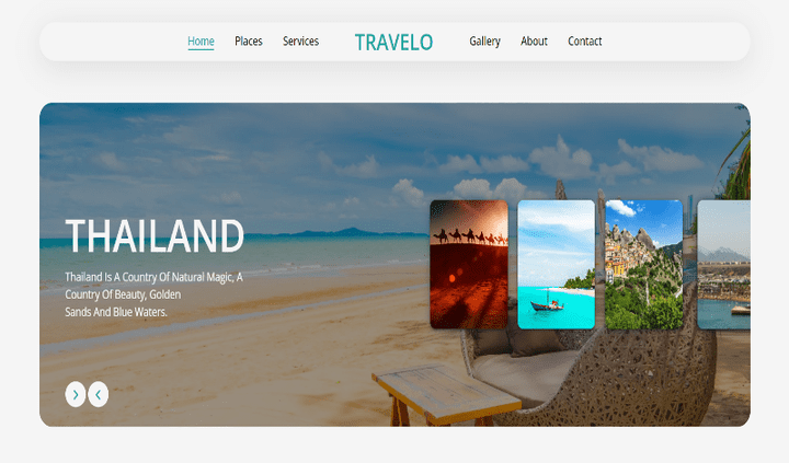 Travel website template