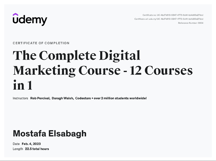 Udemy The Complete Digital Marketing Course