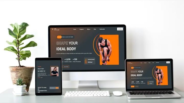 Landing Page for Gym app By React.js, HTML, CSS, JavaScript