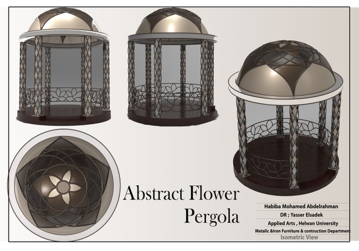 Abstract Flower Pergola