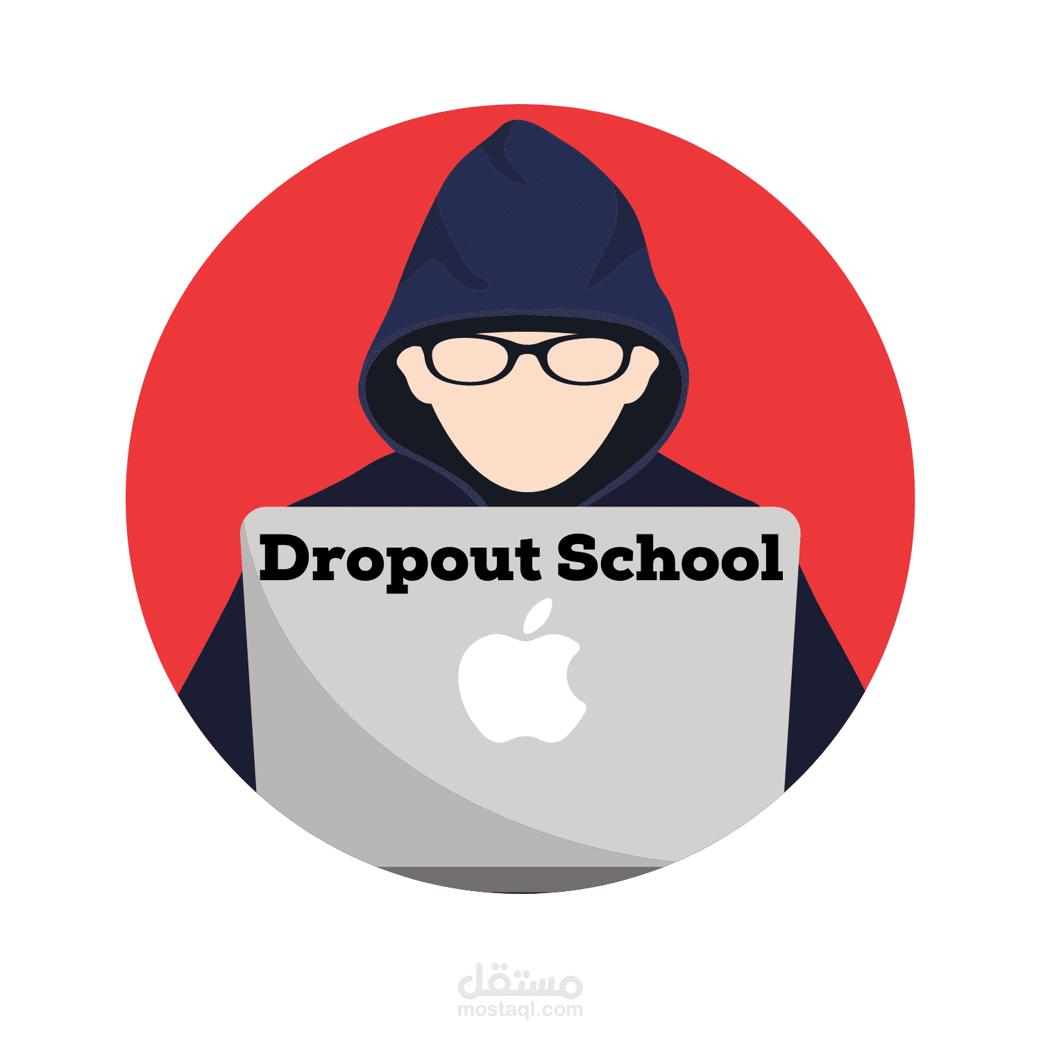 تصميم شعار  لـ dropout school