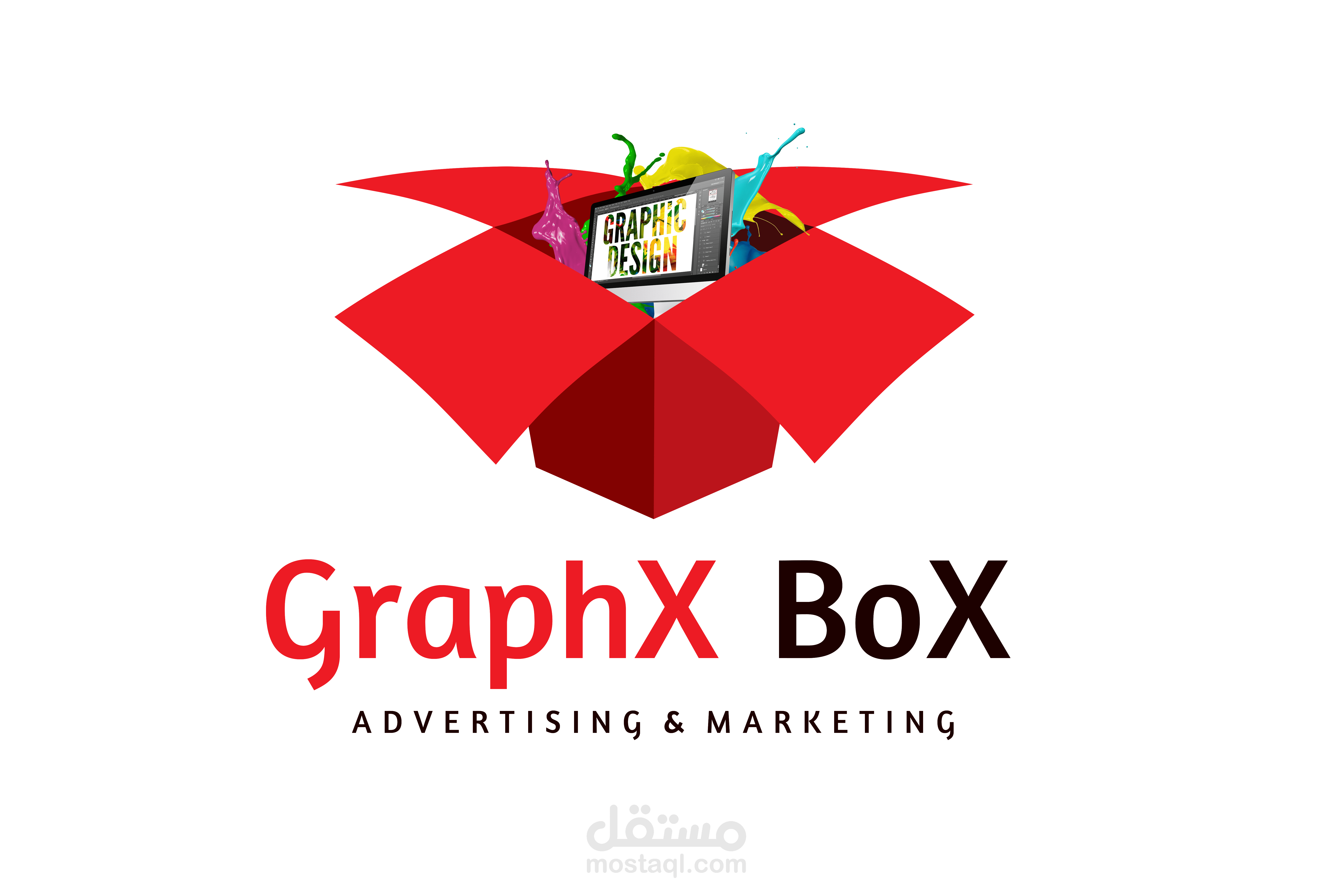 تصميم لوجو graphix box