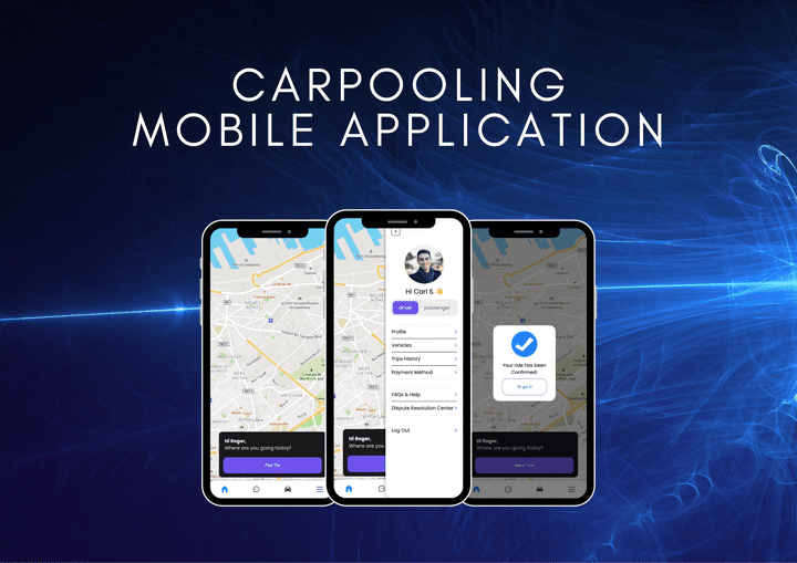 تطبيق مشاركة السيارات (Carpooling)