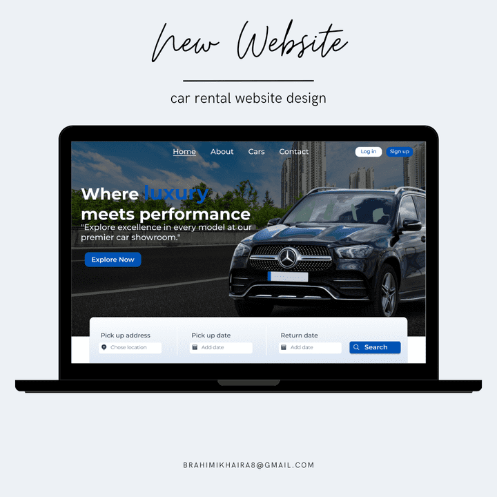 car rental website