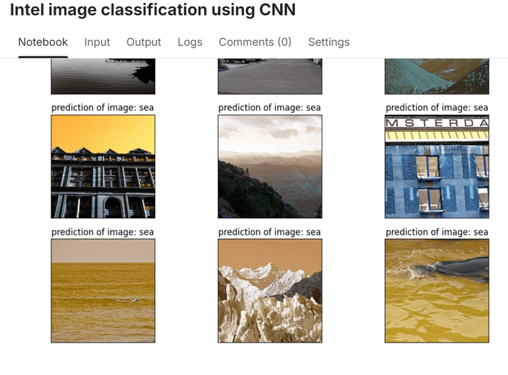 مشروع للتعرف علي الصور  image classification