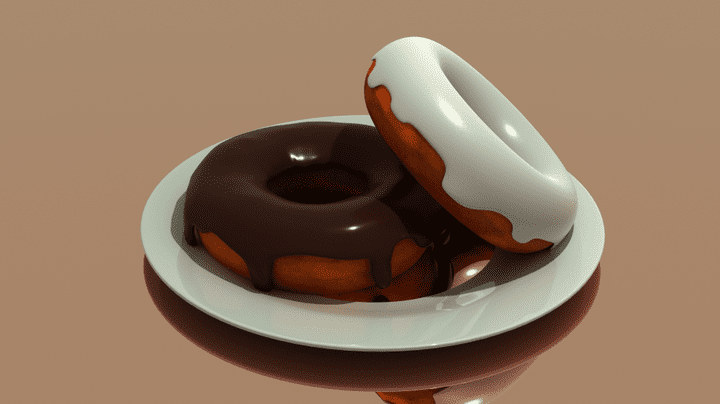 Donut designed in 3D blender