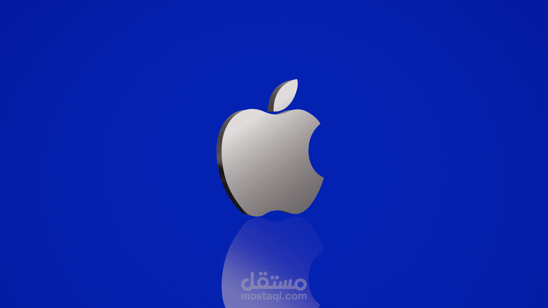 تصميم وتحريك شعار أبل(APPLE LOGO)بشكل ثلاثي الأبعاد