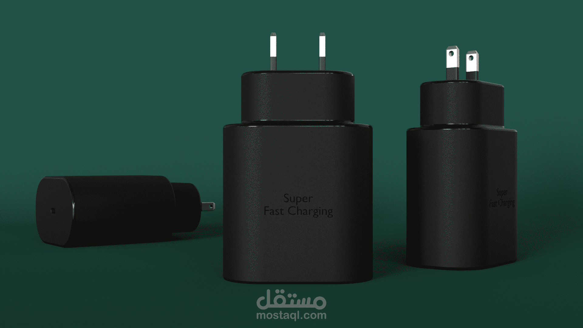 تصميم شاحن هاتف samsung s24 ultra (super speed charger)