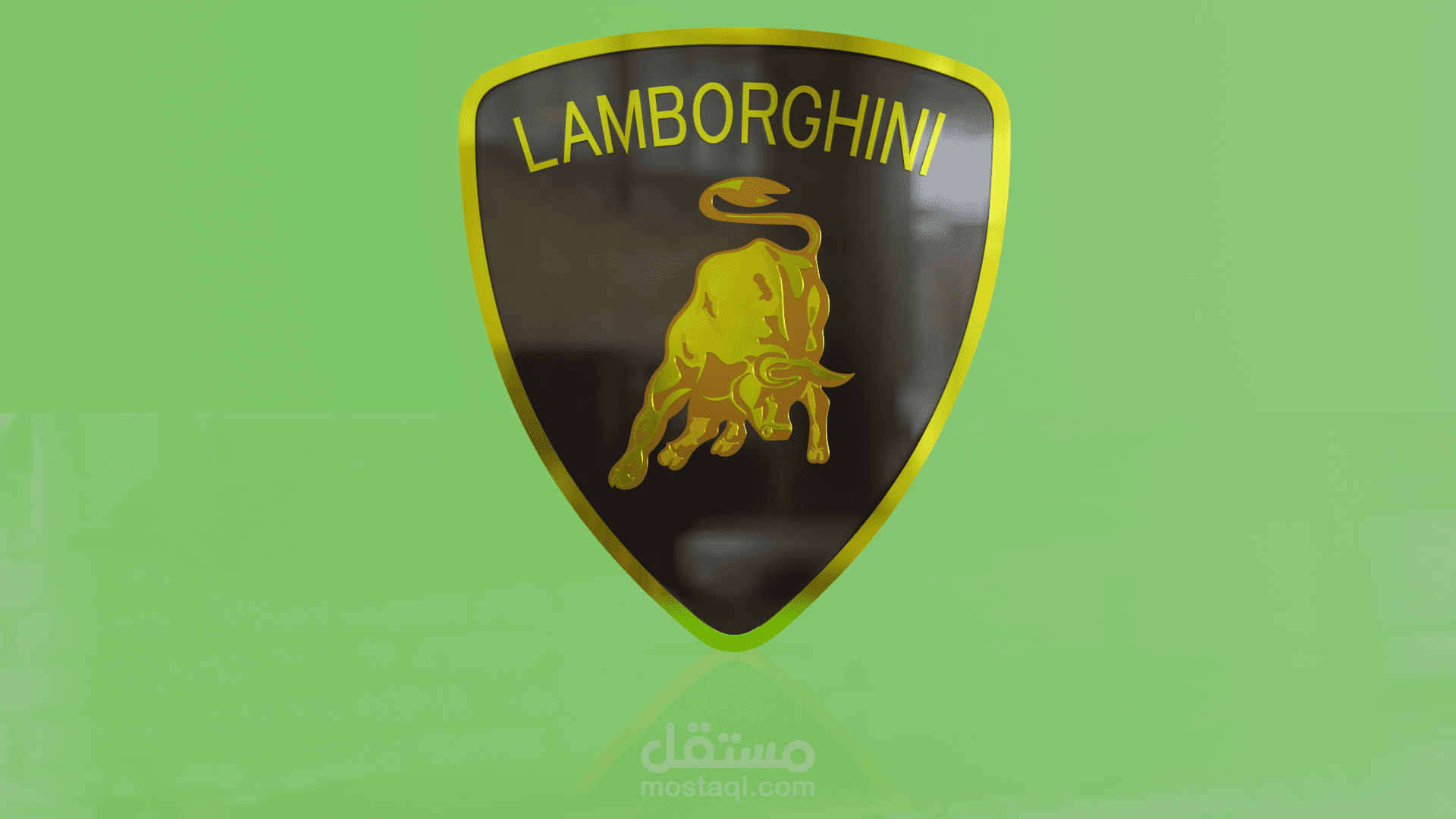 تصميم فيديو ثلاثي الأبعاد لشعار شركة LAMBURGHINI(التصميم علي القناة لاثبات حقوق الملكية)