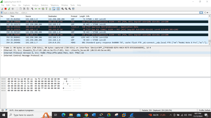 شرح عملي لبرنامج wireshark