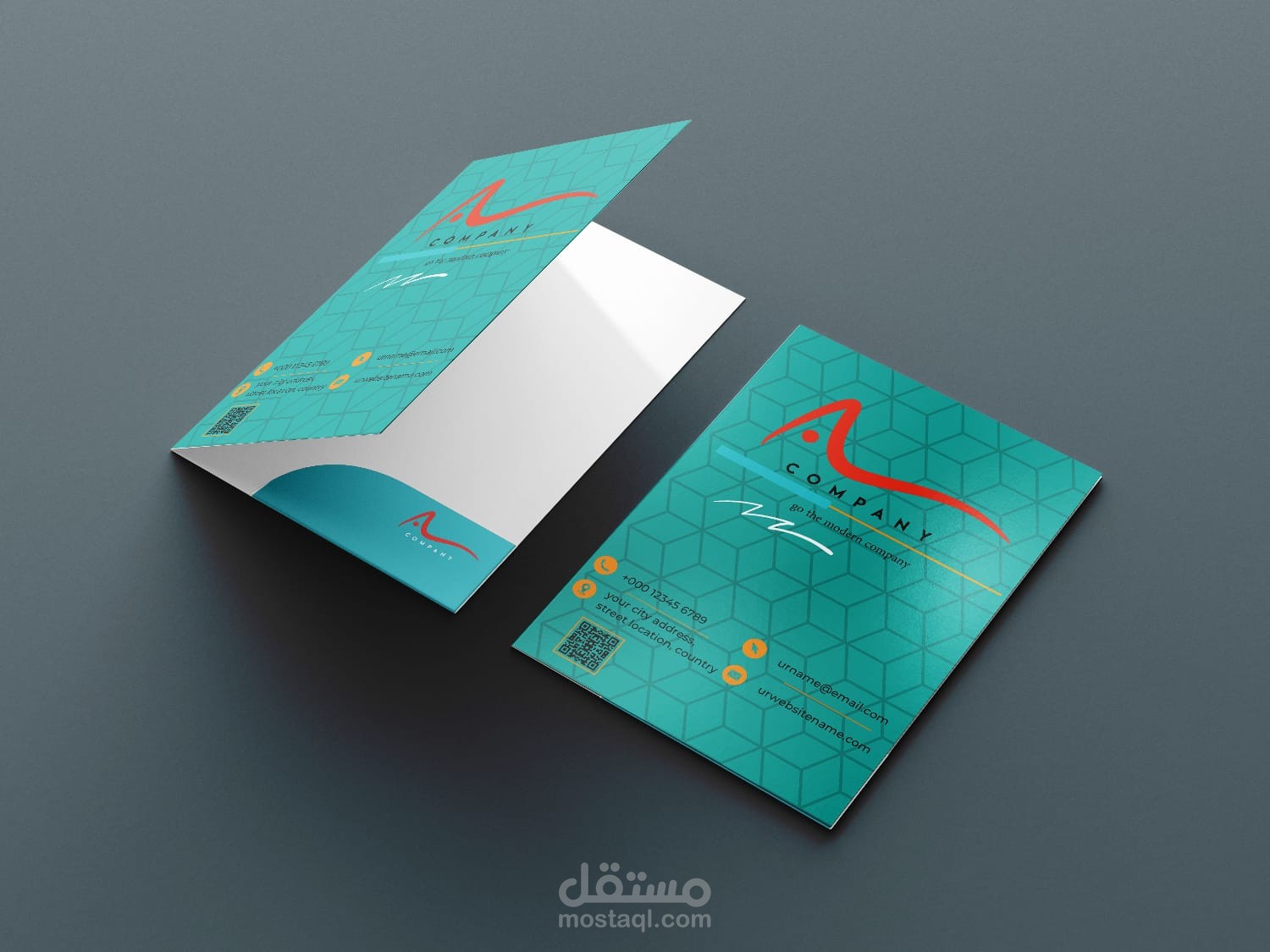 تصميم folder حافظ الاوراق للشركات الكبرى