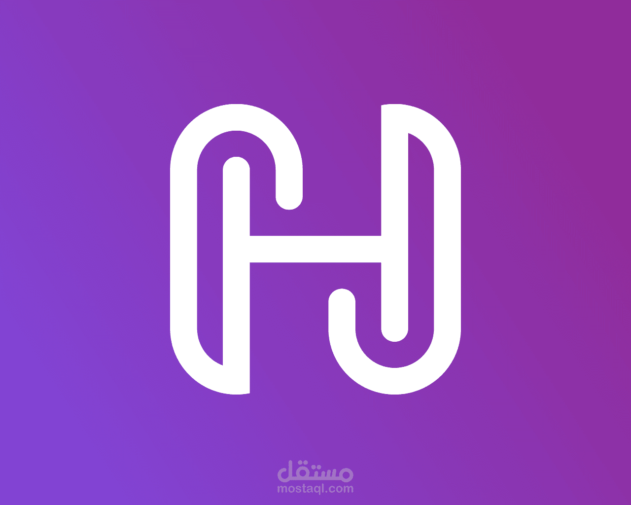 تصميم شعار مكون من حرفين H + N | مستقل