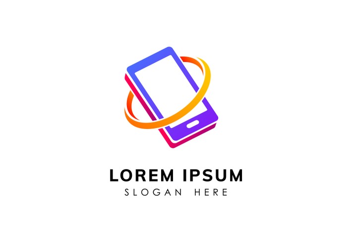 Phone Repair Logo Design Concept  مفهوم تصميم شعار إصلاح الهاتف