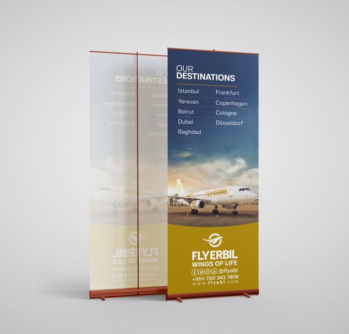 Roll Up Banner Design & Brochure Design