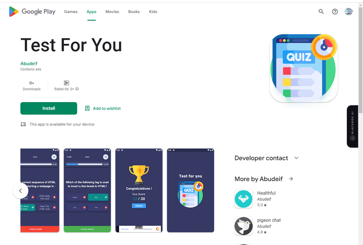 quiz app