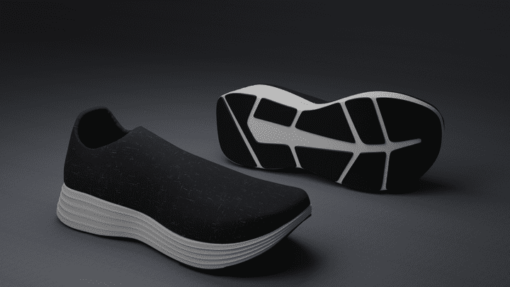 3d shoe model and animaton