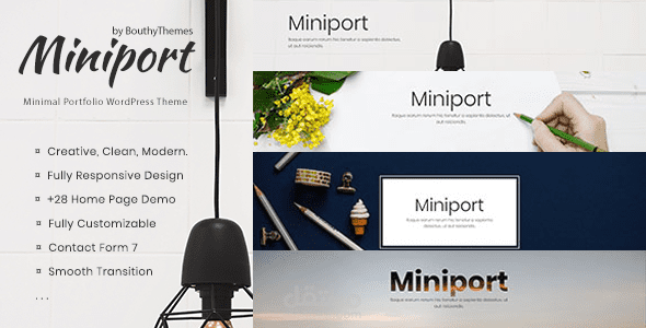 قالب Miniport للووردبريس