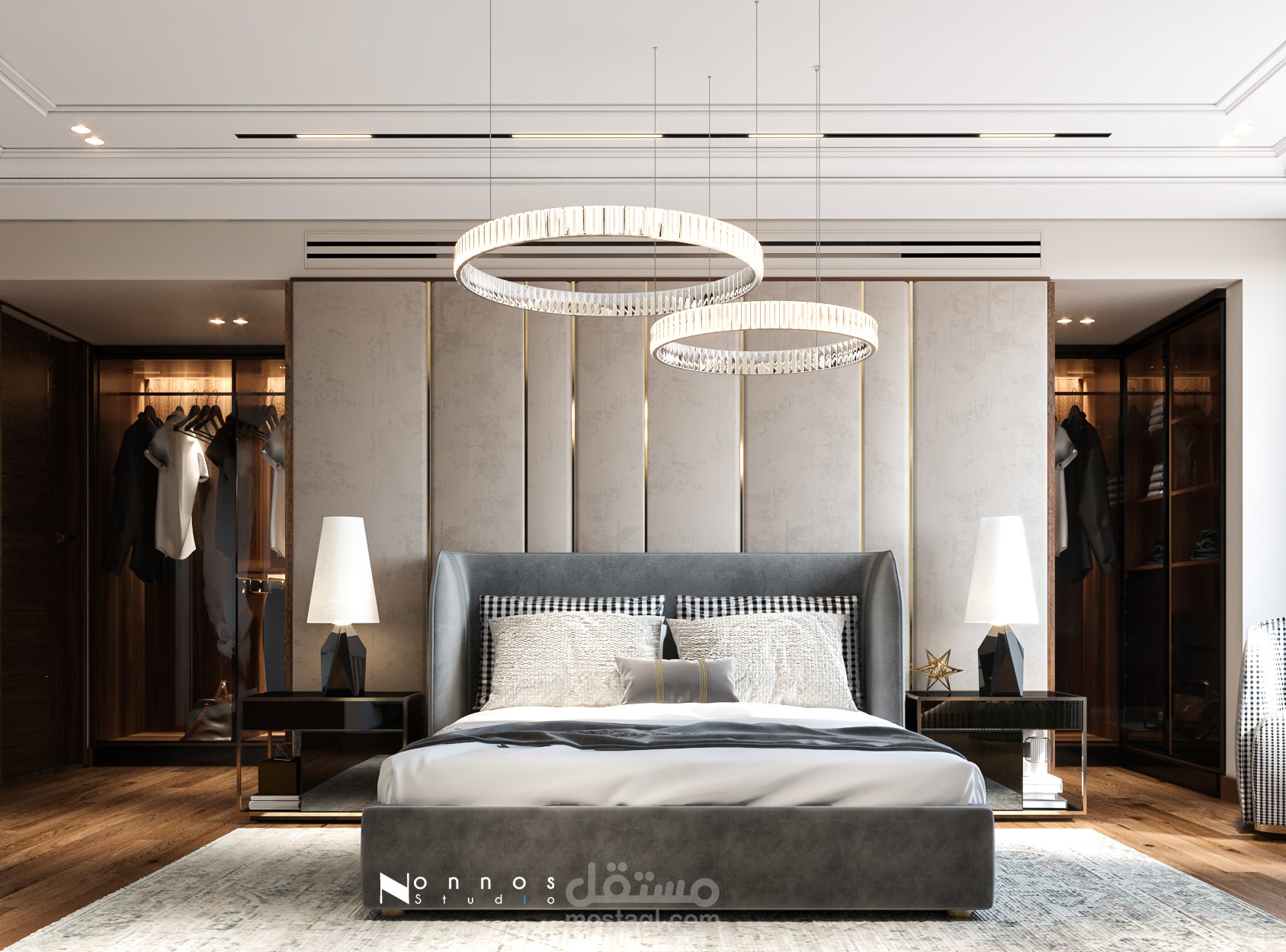 تصميم غرفه نوم ماستر مودرن | مستقل