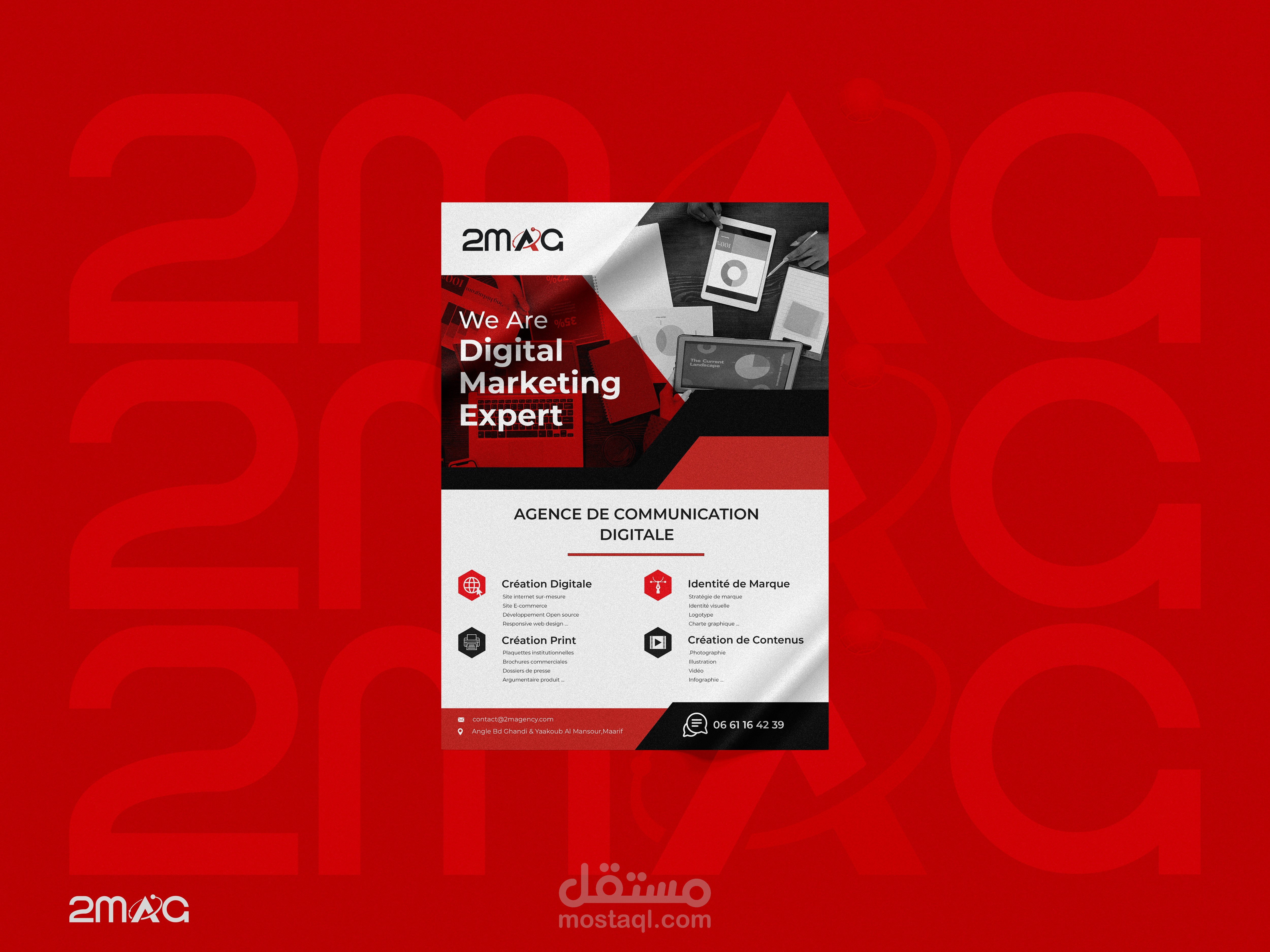 Create Digital packs and flyer for marketing Digital Agency 2MAG | مستقل