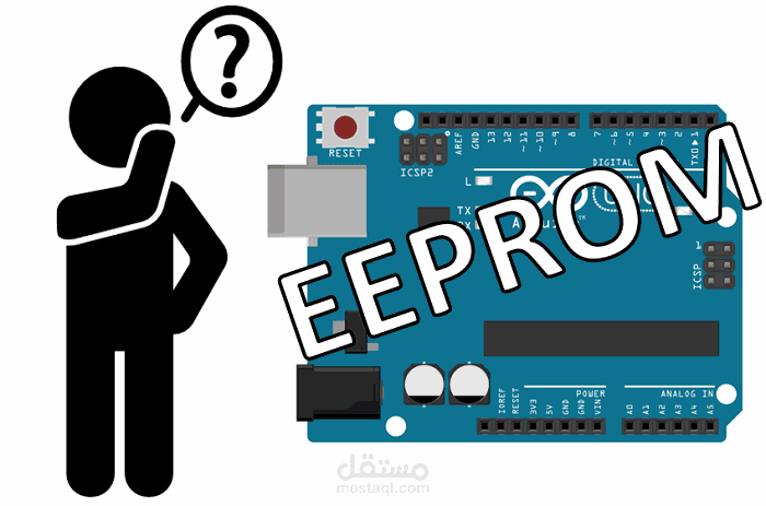 تحتفظ EEPROM بالرقم الأخير من عداد لوحة Arduino Uno