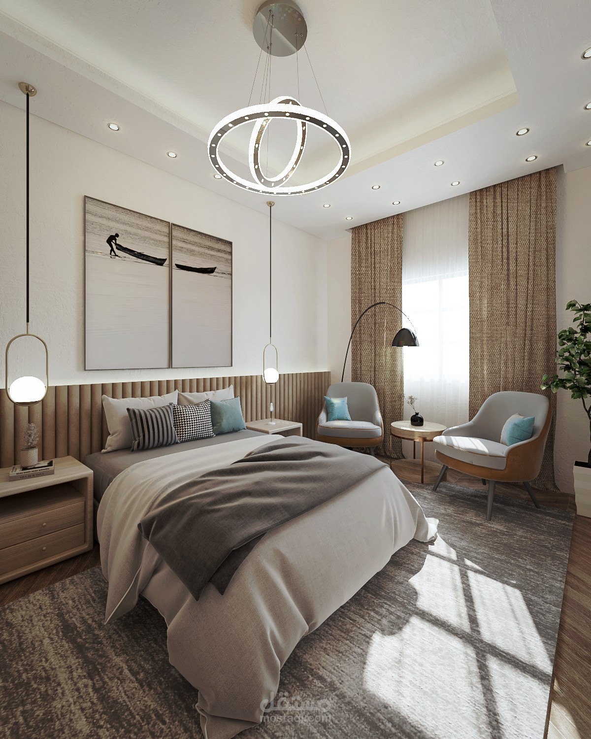 تصميم غرفة نوم رئيسية Master bedroom