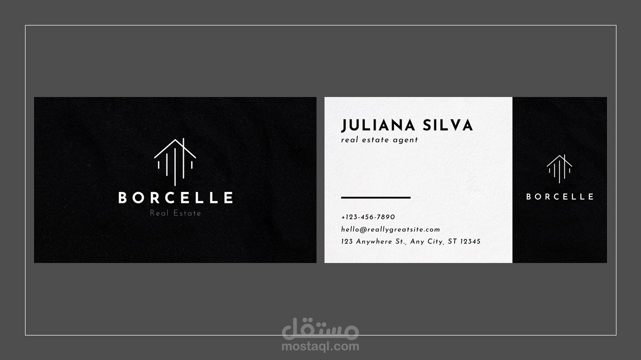 تصميم كارت شخصي (بطاقة عمل) - business card