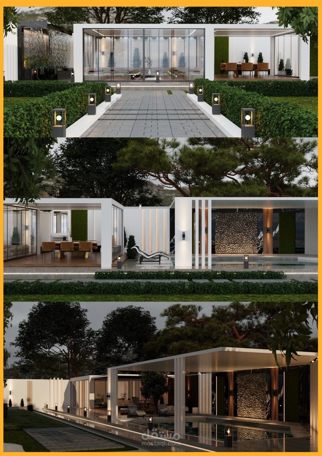 تصميم حديقه فيلا