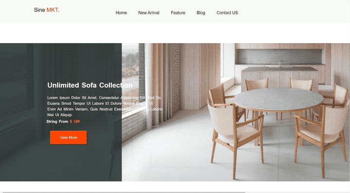 Clothe Covered Accent Chair Website