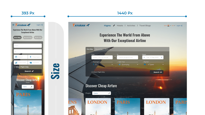 Respnsive Landing Page-travel services