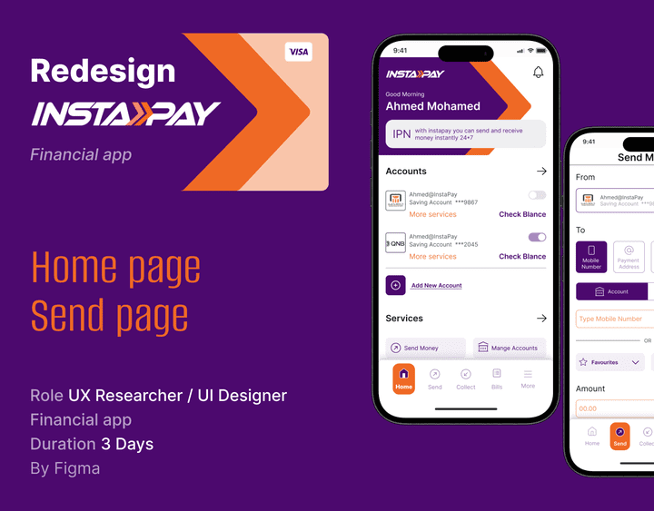 Redesign User Interface-Mobile App- Instapay