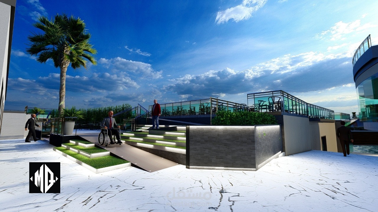 Open air club cafe